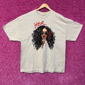 H.E.R Artwork Portrait Graphic Design T-Shirt 2XL